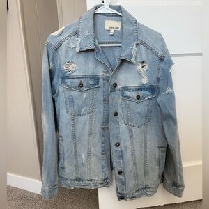 Distressed Light Blue Denim Jacket